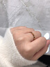 TURBOSUN韩版极细简约食指戒指女小猪尾戒关节指环网红潮情人节送女友礼物 极细光圈8#【玫瑰金色】 实拍图