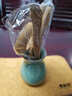 美斯尼 茶道六君子套装茶具配件陶瓷黑檀木实木竹木茶漏茶勺竹镊子夹子茶则茶针茶匙茶筒茶道茶艺带茶刀茶巾 青玉冰裂 实拍图