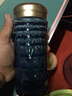 乾唐轩【官方授权】活瓷杯大竹节双层随手杯水杯男杯子女茶杯陶瓷杯茶杯 双层宝石蓝 （礼盒包装 ） 实拍图