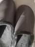 哲烨羊皮情侣室内棉拖鞋女冬季家用厚底居家拖鞋男家用地板保暖鞋冬天 湖蓝 37-38 (260mm) 实拍图