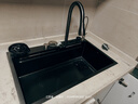 GOFU高赋-G18瀑布出水水槽不锈钢厨房大单槽多功能洗菜池洗菜盆洗碗槽 G18[水槽7546D] 实拍图