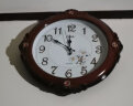 康巴丝（Compas）挂钟客厅表创意钟表田园时钟简约挂表欧式电子石英钟C2583咖木 实拍图
