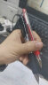 得力(deli)S01中性笔签字笔 0.5mm子弹头经典办公按动笔水笔 红色 12支/盒 实拍图