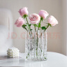 京东鲜花 冰川极冻花瓶 摆件客厅插花玻璃透明轻奢高级感水养玫瑰鲜花 实拍图