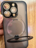 品胜 适用苹果14Pro手机壳iPhone14Pro保护套Magsafe隐形支架磁吸充电带镜头膜全包防摔磨砂支点壳黑色 实拍图