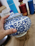 傲世景德镇陶瓷器中式仿古青花瓷工艺品茶叶罐客厅摆件装饰品博古架 款式一（配木质旋转底座） 实拍图