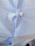 金利来【含桑蚕丝/纳米免烫】春季款男长袖衬衫易打理纯色商务正装衬衣 00-白色 XL 实拍图
