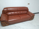 逸凯琳（Ekelly） 逸凯琳真皮沙发头层牛皮1+2+3组合现代客厅中式小户型123组合 中厚皮三人位 实拍图