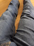 飞艘渡2024秋冬牛仔裤男新款宽松直筒裤常规男士弹力加肥加大休闲长裤 深蓝7011 30 腰围2尺3 实拍图