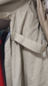 UR秋季新款女装摩登英伦风双排扣收腰系带风衣UWM140030 浅卡其 (偏宽松) L 实拍图