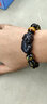 朱梦缘配证书黑曜石貔貅手链女男士款天然水晶手串送男生马年本命年礼物 A款六字真言貔貅-14mm男士舒适款 实拍图