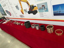 殳亓定制加厚金丝绒办公会议桌布摆地摊绒布料纯色长方形活动展会台布 酒红色 1.6*1米 实拍图