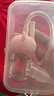 日康（rikang）婴儿吸鼻器  洗鼻器硅胶宝宝防逆流吸鼻器 新生儿安全鼻屎清洁器 小猪吸鼻器X4017粉色 实拍图