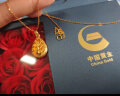 中国黄金（CHINA GOLD）黄金项链女士送妈妈款999足金孔雀吊坠六一儿童节礼物送女友老婆 足金挂坠约2.45g+k金链子约1g 晒单实拍图
