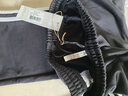 阿迪达斯 （adidas）长裤男秋季宽松透气直筒裤跑步运动防风休闲裤 黑白（经典款） XS 实拍图