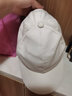 罗维利特帽子男韩版潮夏款遮阳帽百搭防晒棒球帽女黑色鸭舌帽 经典-纯白色 M 可调节54-60c 实拍图