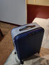 JOLLYING超薄11CM可折叠行李箱登机拉杆箱男女放缝隙省空间伸缩密码旅行箱 星球蓝【加厚PC箱壳】 20英寸 lite-登机箱【三边115CM】 实拍图