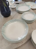 红牡丹景德镇骨瓷饭盘家用陶瓷碗碟釉下彩碗盘餐具轻奢汤盘吐骨碟凉菜盘 云锦万里6英寸骨碟1个 实拍图