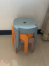 和大人塑料小凳子加厚矮凳家用圆凳可叠放小板凳浴室防滑凳垫脚凳换鞋凳 四把盲盒装可备注颜色默认随机发 28cm 加厚防滑款 实拍图