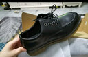 KGV【二层牛皮】大头皮鞋男英伦风尚工装休闲鞋厚底增高学院风商务男 黑色 41 【皮鞋尺码】比运动鞋大一码 实拍图