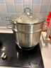 Momscook304不锈钢蒸锅家用双层蒸屉复底汤锅加厚燃气电磁炉通用MT2814ST2 双层蒸锅（MT2614ST2) 26cm 实拍图