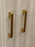 偶遇美式黄铜衣柜拉手奶油风法式轻奢金色柜门橱柜抽屉单孔柜子门把手 A款-128 实拍图