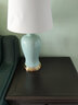繁登堡（fandengbao）北欧陶瓷台灯卧室床头灯美式轻奢创意客厅台灯温馨书房床头柜灯 EA2168大号-约68CM高-全铜底座 触摸开关+暖光白炽灯泡 实拍图