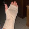 耐力克斯护腕保暖防寒关节女护手套手腕护手腕套运动孕妇产后薄款扭伤腱鞘 驼色 均码一对装 实拍图