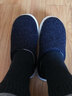 卡帝乐鳄鱼（CARTELO）棉拖鞋男女士秋冬季家居家用室内外穿情侣棉鞋 XH106 藏青 40-41 实拍图