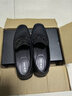 奥康品牌男鞋豆豆鞋新款男士休闲皮鞋软皮软底一脚蹬懒人鞋子套脚 黑色 43 (265mm) 实拍图