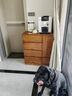 鲁菏鑫森斗柜 实木斗柜现代简约简约储物柜卧室抽屉柜客厅收纳柜子 浅胡桃五斗一门【无锁】 实拍图