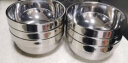 美厨（maxcook）304不锈钢碗 汤碗双层隔热餐具面碗12cm 6只装MCWA8771 实拍图