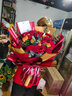 馨仪鲜花速递玫瑰花康乃馨花束送妈妈长辈礼物全国鲜花同城配送 向日葵康乃馨混搭手提花篮 实拍图