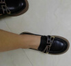 森达（SENDA）甜美乐福鞋女秋季新款商场同款时尚学院真皮厚底单鞋SKC01AA3 黑色 37 晒单实拍图