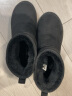 骆驼（CAMEL）雪地靴女冬季新款加绒保暖加厚棉鞋休闲短靴子 L23W275157黑色 38 实拍图