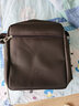 小安熊新款男斜挎包新款牛津布防泼水小包包韩版潮多层大容量男士包竖款 大号棕色 实拍图