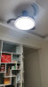 雷士（NVC）风扇灯吊扇灯北欧餐厅卧室黑色led灯具全光谱1级能效遥控42寸36瓦 实拍图