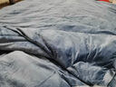 富安娜家纺 保暖加厚秋冬牛奶绒床上四件套学生宿舍防静电床单被套 伯朗【烂花牛奶绒&抗静电】 1.5米床 床单款 (被套203*229cm) 实拍图