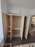 顾虎可定制松木大衣柜2米四门儿童实木衣橱带裤架对开门原木大板直拼 环保水性漆 160宽55深195高（清漆） 实拍图