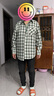 名创优品（MINISO）格子衬衫男2026复古休闲长袖外套大码日系vintage潮牌工装衬衣男 绿色 L 175(30天质量问题全额退) 实拍图