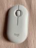 罗技（Logitech）LOGITECH PEBBLE鼠标 无线蓝牙鼠标 办公静音鼠标 女性鼠标对称鼠标 鹅卵石造型 米白色 实拍图