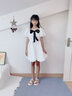 酷乐羊女童连衣裙夏装2025新款儿童夏季洋气大童公主裙10岁女孩裙子夏天 杏色 160 实拍图