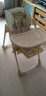 神马多功能儿童餐椅可折叠婴儿餐椅便携多档调节稳定带餐盘餐桌椅CR 薄雾粉 实拍图