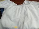 馨迪芭（XINDIBA）女童夏季短袖适合4-15岁小女孩穿的韩版T恤夏装新款儿童上衣宝宝 白色女童雪纺短袖T恤 160码建议身高1米55左右 晒单实拍图