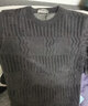 啄木鸟毛衣男加绒加厚秋冬季雪尼尔圆领保暖打底针织衫男士休闲男装上衣 M1701黑色 XL (175) 135-150斤 实拍图