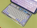 科技鱼 ipad pro键盘air6/5/4无线蓝牙键盘适用于苹果平板小米华为可充电透明鼠标套装静音办公便携 透紫色【多设备连接丨轻音键盘丨打字灵敏】 实拍图