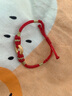周大福平安扣 定价足金黄金手绳红绳 儿童款 EOR998生日礼物 本命年礼物 EOR998 实拍图