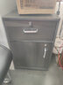 宜造（YIZAO）文件柜办公室带锁抽屉柜移动柜子收纳桌下储物柜木质矮柜小柜子 【一抽一门滑轮】北美黑胡桃37CM 实拍图