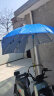 鑫创意电动车雨伞摩托车防晒罩踏板摩托车遮阳伞挡雨棚三轮车雨伞 蓝色雨点花边 无支架仅雨伞 晒单实拍图