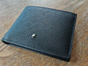 万宝龙MONTBLANC匠心系列黑色短款6卡位皮革钱包/钱夹130315礼物 实拍图